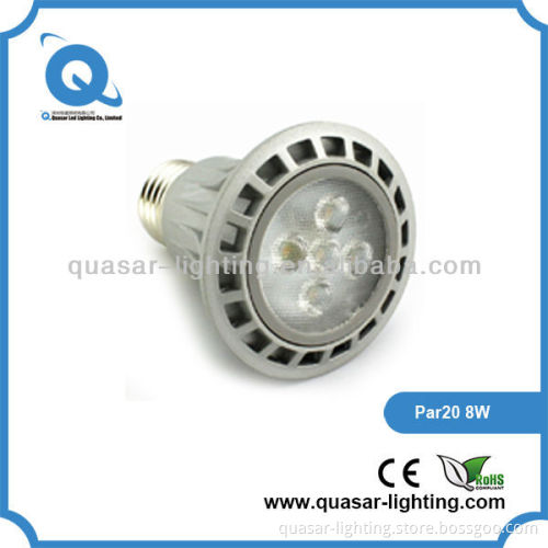 230V Epistar 8w led par20 dimmable spot lighting